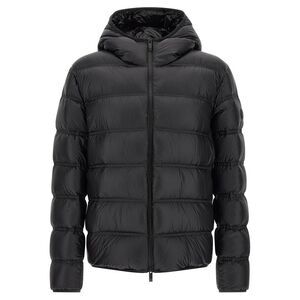 Moncler Black Polyamide Full-Length Men's Jacket